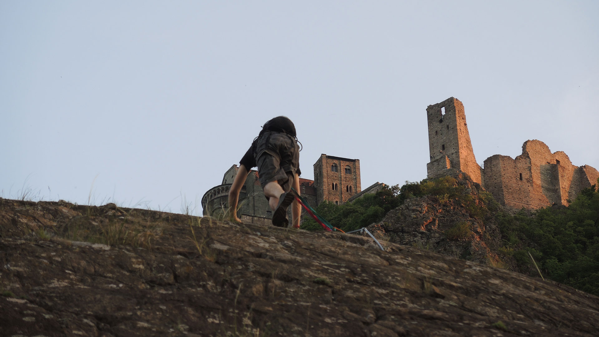 Via ferrata excursion at the Sacra di San Michele with Alpine guide